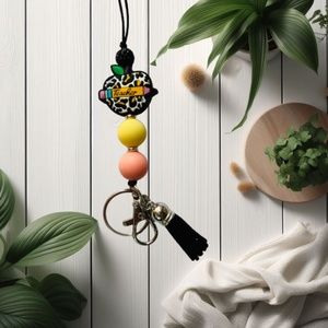 Teacher Apple Lanyard